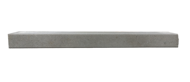 Image Allège de béton Cardiff 3 1/8'' x 37 3/8" avec fini lisse de couleur gris Sterling