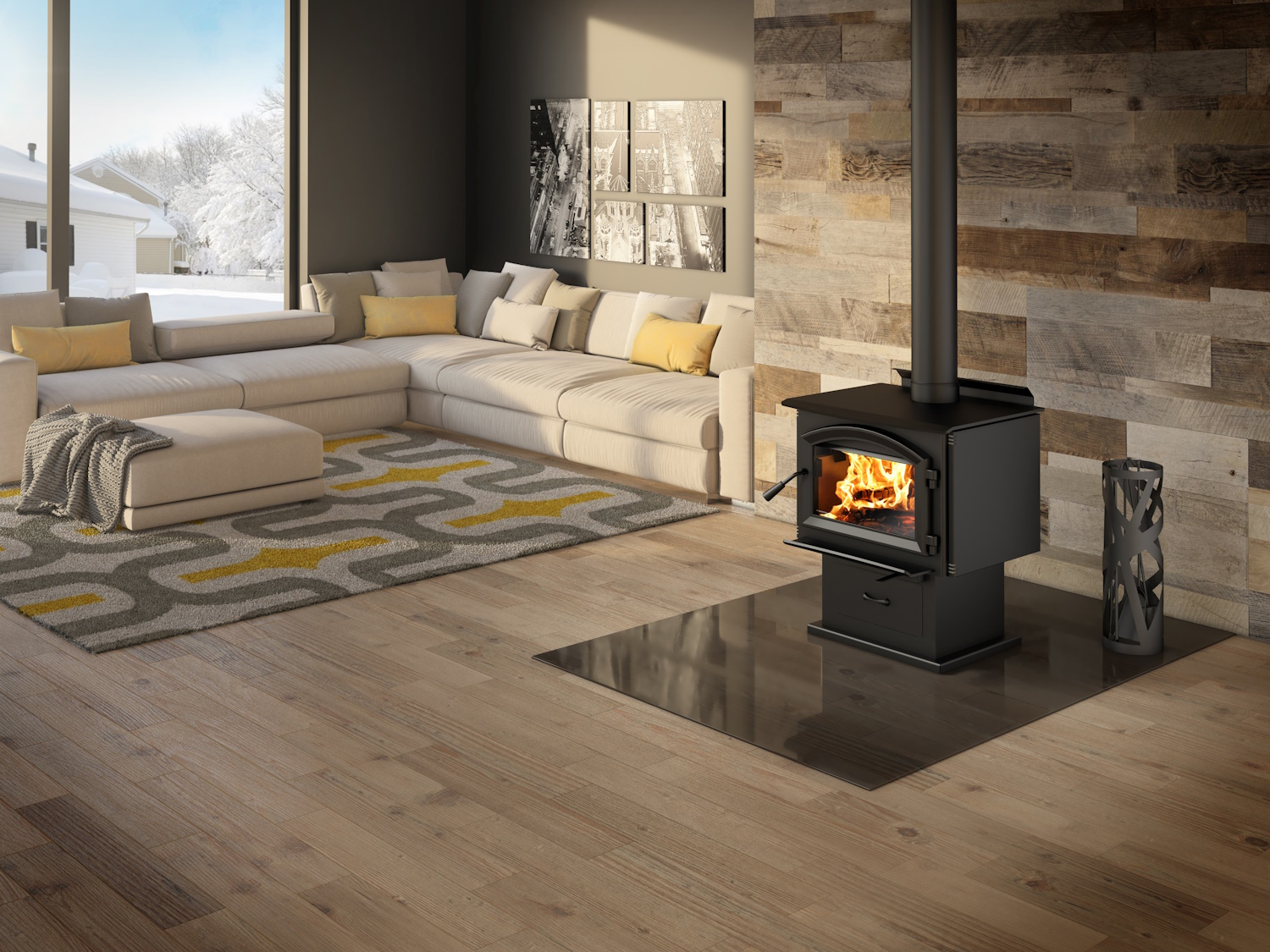 Image Enerzone Solution 2.3 wood stove                                                                                                                      