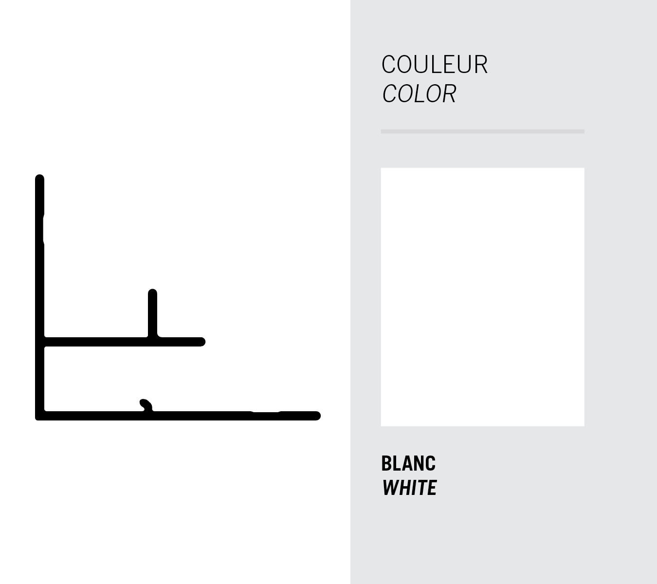 Image Light Trim inside corner moulding for 5/16'' panels and 3/4'' planks - White