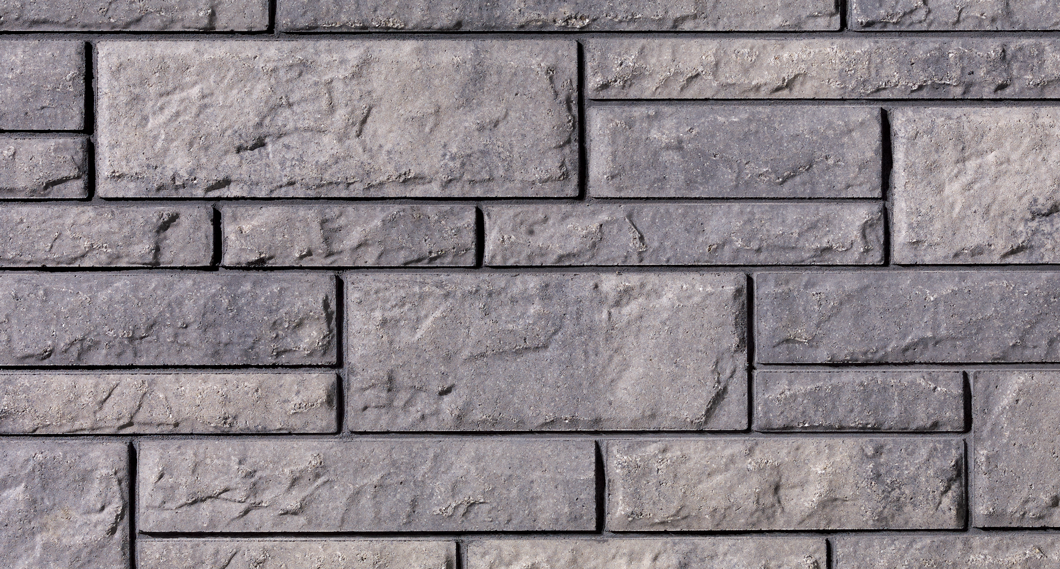 Image Mondrian Concrete Stone Mix of 2 Heights (76mm / 114mm) in Range Newport Grey