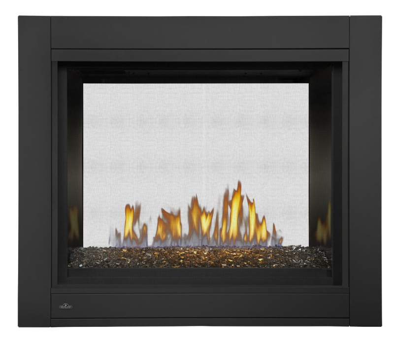 Image Napoleon Multi-view gas fireplace with glass ember bed - See through                                                                                  