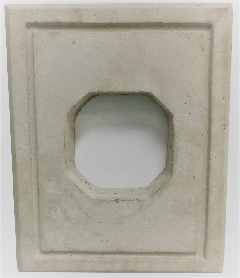 Image Stone Light Fixture Plate in Cream                                                                                                                    