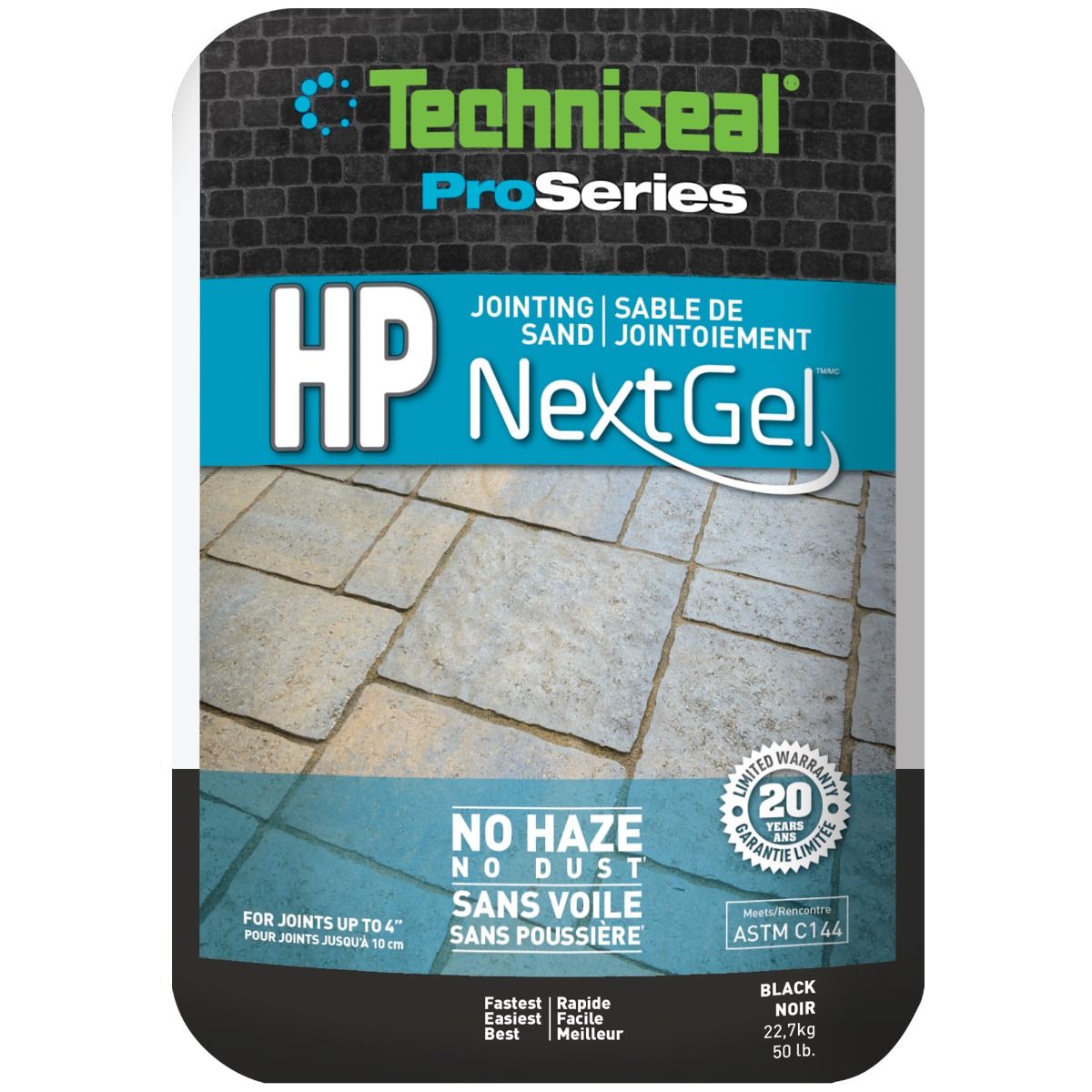 Image Techniseal HP Nextgel Polymeric Sand in Black colour - 22.7 kg