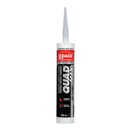 Image Lepage Quad Max outdoor sealant in Transparent Clear colour - 280 ml