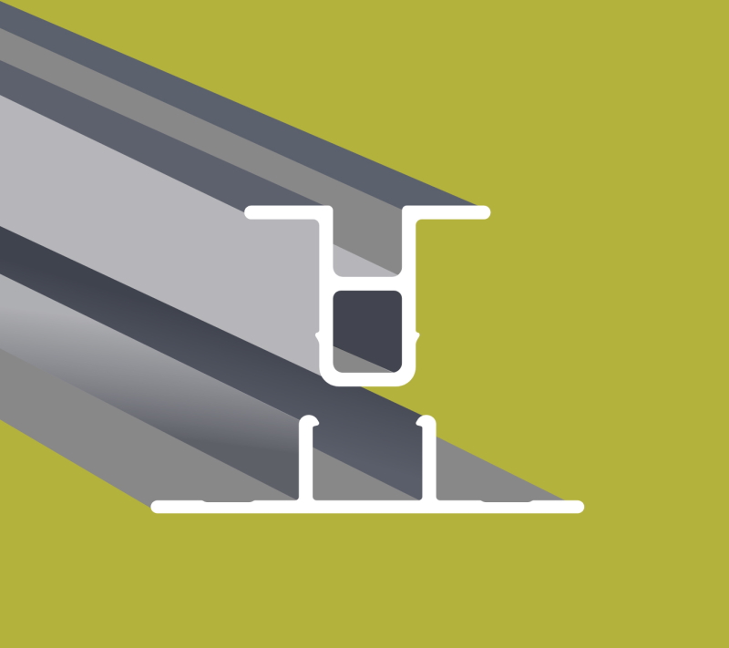 black aluminium vertical no joint trim for fiber cement panels