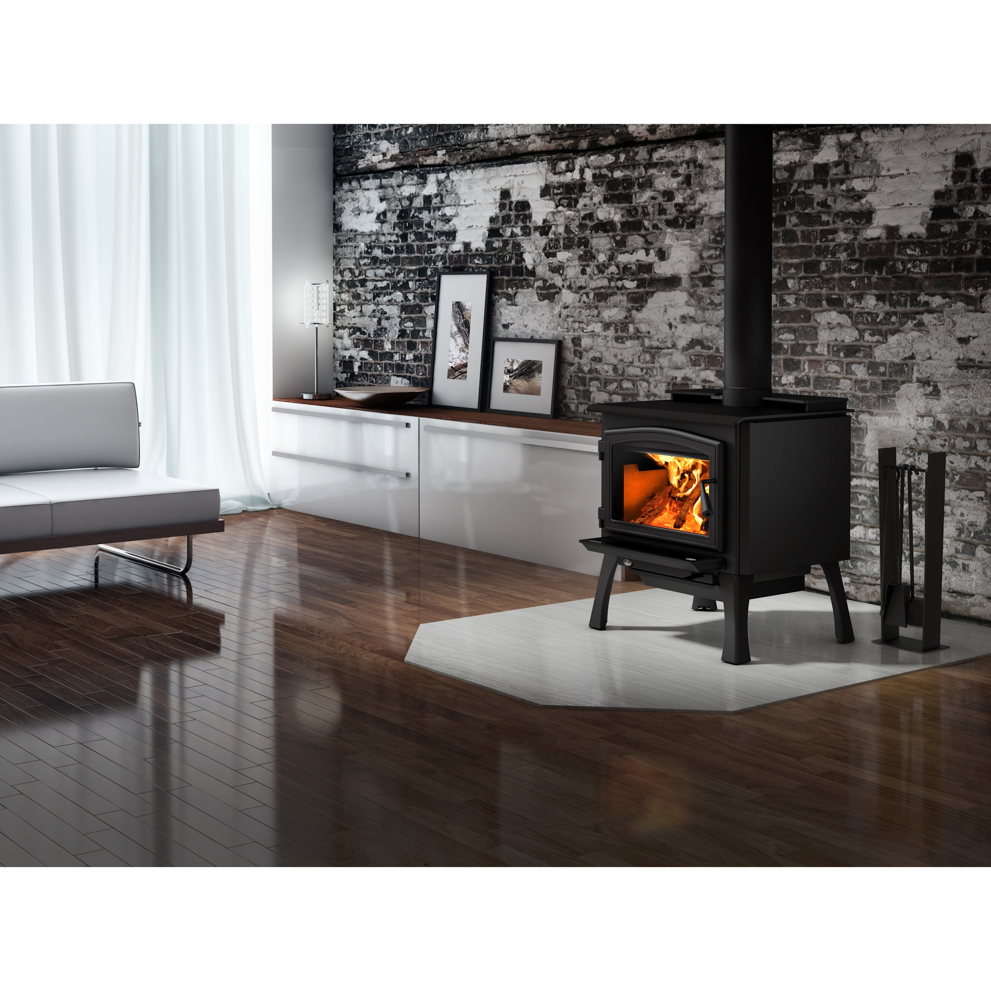 Image Osburn 2000 wood stove with blower                                                                                                                    