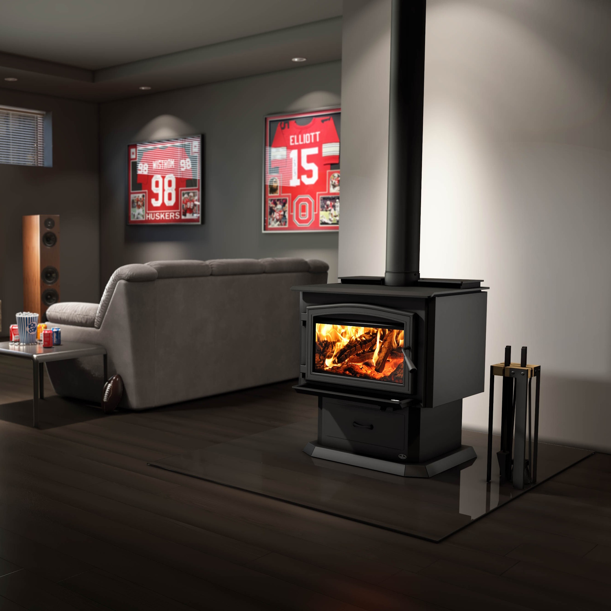 Image Osburn 3500 wood stove with blower                                                                                                                    